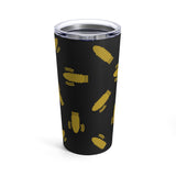 "Vibration" on Black Tumbler 20oz