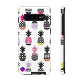 Colorful Pineapples on White Tough Case