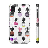 Colorful Pineapples on White Tough Case