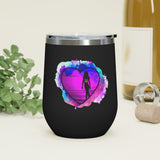 "LLD" 12oz White Insulated Wine Tumbler