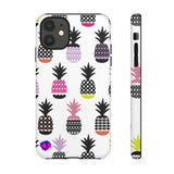 Colorful Pineapples on White Tough Case