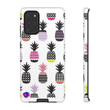 Colorful Pineapples on White Tough Case