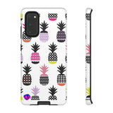 Colorful Pineapples on White Tough Case