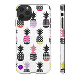 Colorful Pineapples on White Tough Case