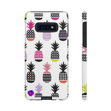 Colorful Pineapples on White Tough Case