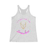 "It's Hot Tub Time Somewhere" Racerback Tank