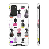 Colorful Pineapples on White Tough Case