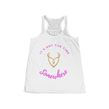 "It's Hot Tub Time Somewhere" Flowy Racerback Tank