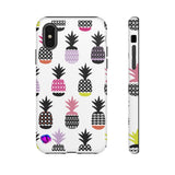 Colorful Pineapples on White Tough Case