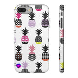 Colorful Pineapples on White Tough Case