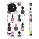 Colorful Pineapples on White Tough Case